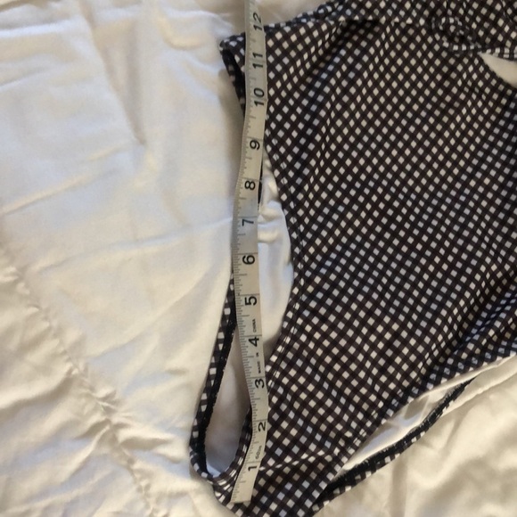 Aeropostal Black and White Checked One Piece Peek-a-boo Swimsuit - Picture 6 of 8